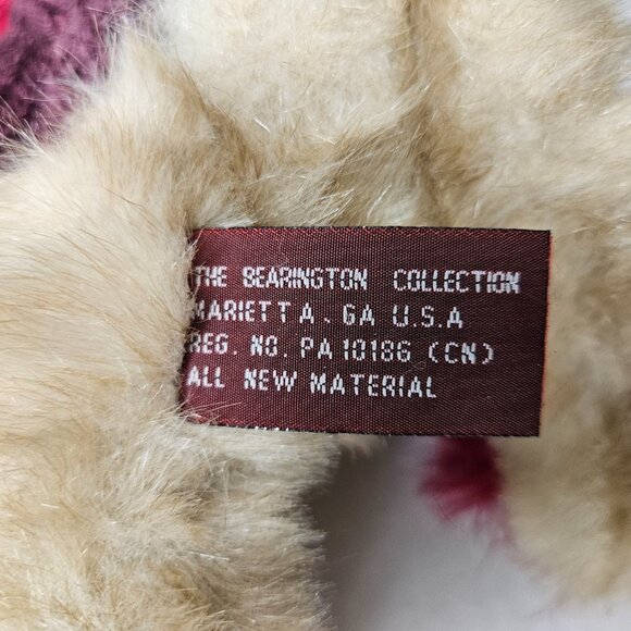 The‎ Bearington Collection "Duchess of Plume" Jointed Teddy Bear Red Hat Society - Picture 8 of 9